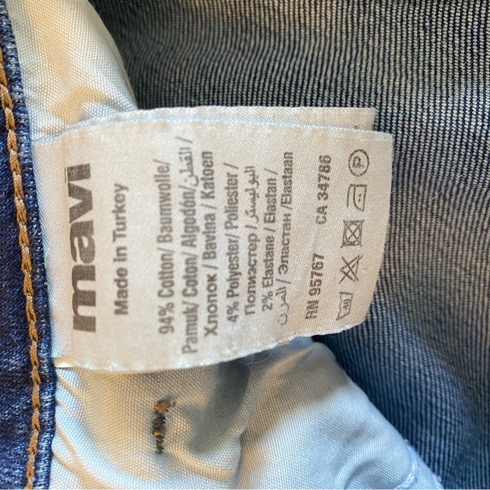 Mavi Jeans Distressed Ripped Cropped Zip Up Size 28 - Picture 11 of 12
